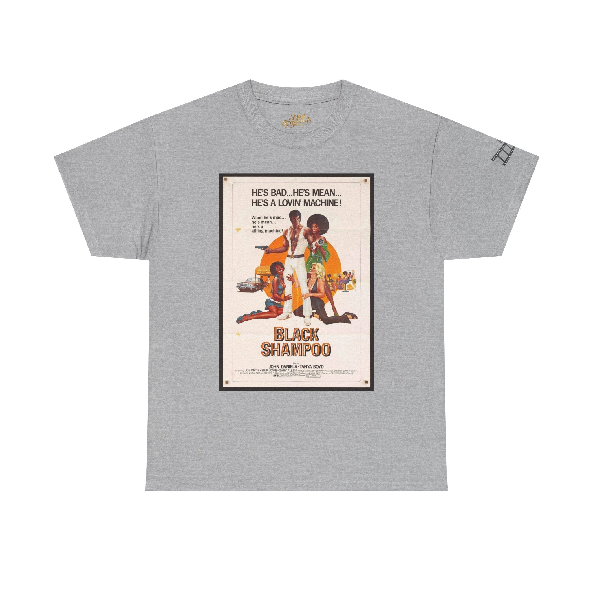 Black Shampoo Retro Poster Tee — Vintage Movie Graphic T-Shirt Printify T-Shirt  314 Originals