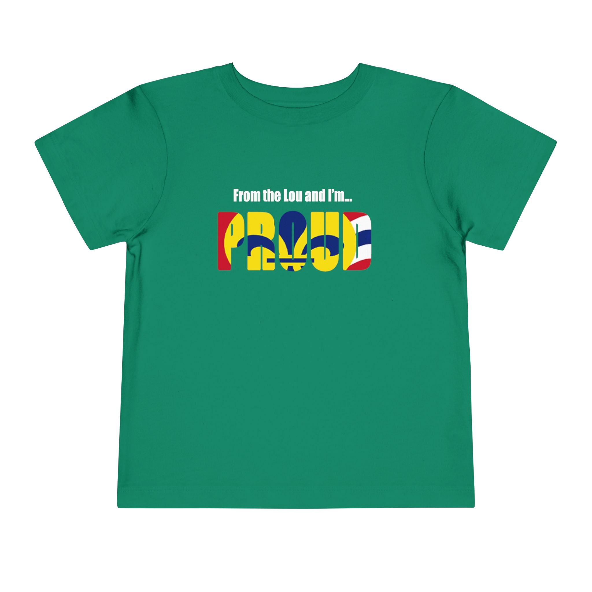 Toddler Tee — "From the Lou and I’m... Proud" St. Louis Flag Kids Shirt - 314 Originals