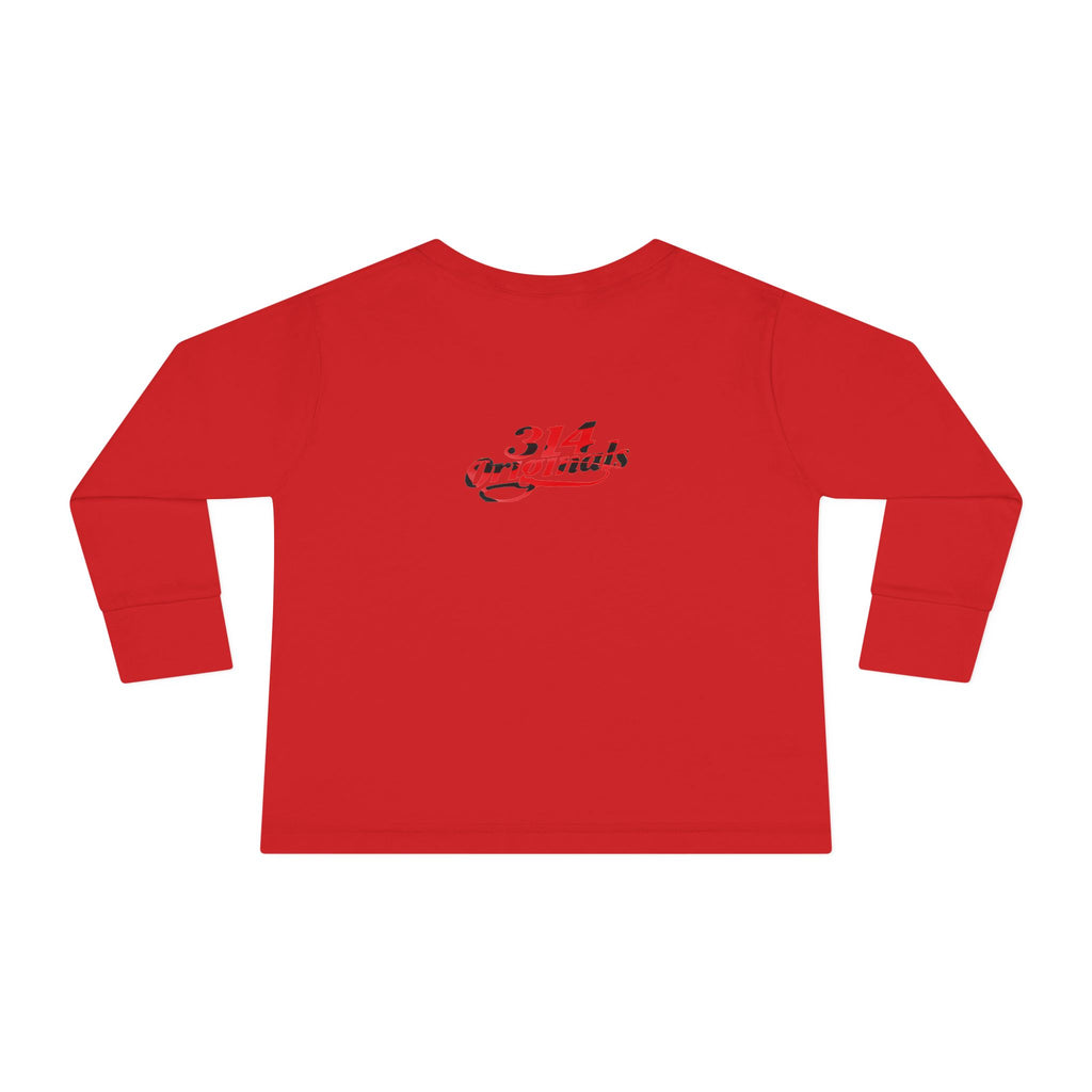 Toddler Long Sleeve Tee — Cute Ladybug Chest Design with “314 Original” Back - 314 Originals
