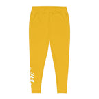 Yellow Plus Size Leggings — Subtle Side Script Graphic, Comfortable Everyday Activewear - 314 Originals