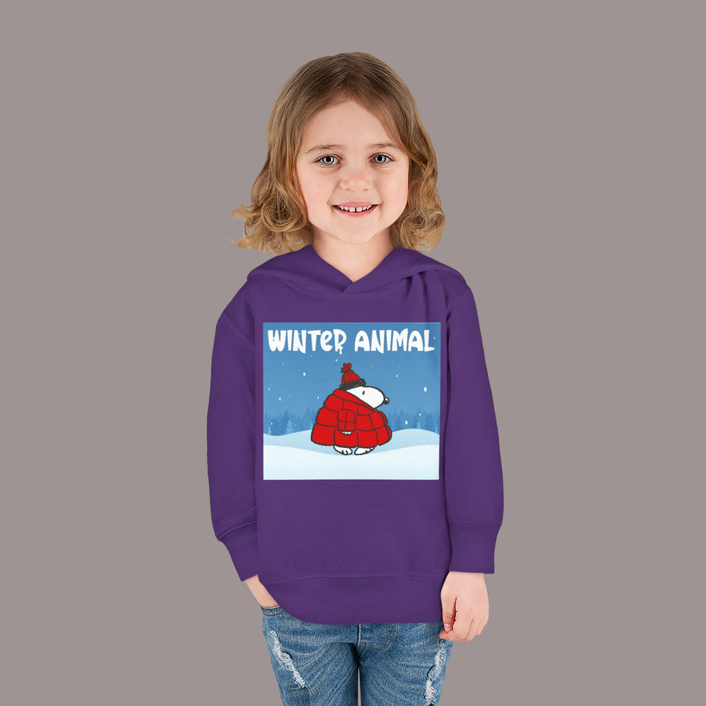 "Winter Animal" Toddler Hoodie Pullover - 314 Originals