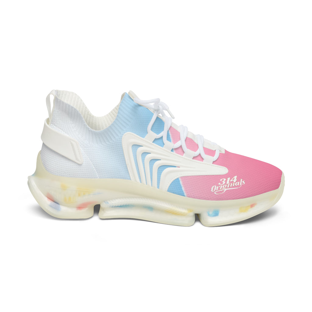 Women's Mesh Sneakers — Pastel Pink & Blue Lightweight Athletic Shoes - 314 Originals