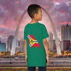 "From the Lou and I'm... Proud" St. Louis Flag Kids Shirt - 314 Originals