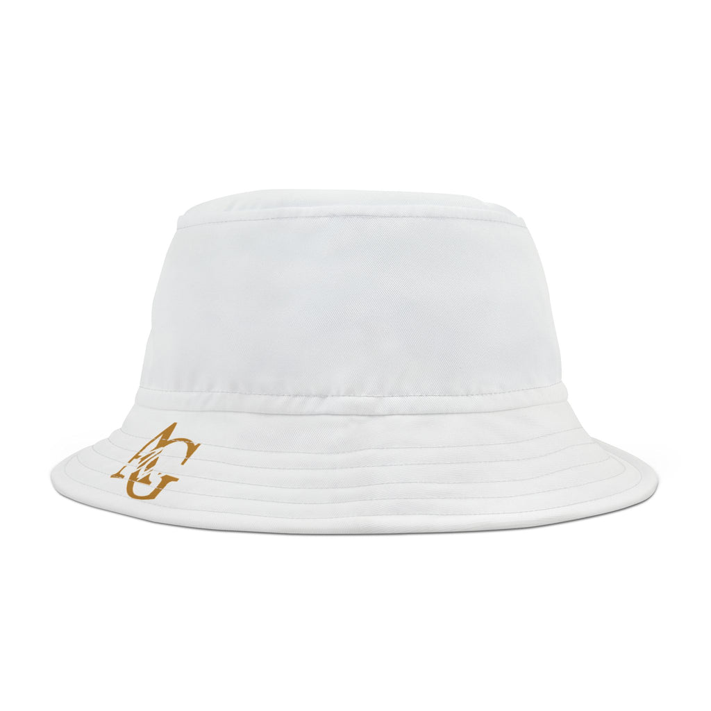 AGO White Bucket Hat — Casual Sun Hat - 314 Originals