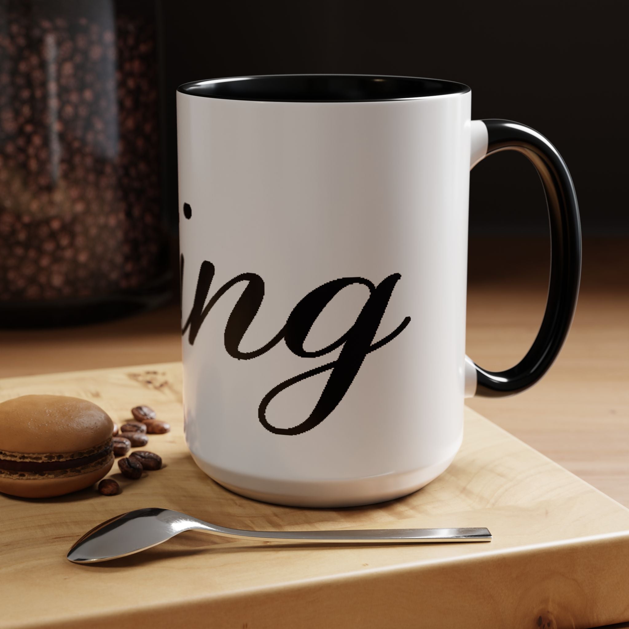 King Script Accent Coffee Mug — Crowned 'King' Ceramic Coffee Cup (11/15oz) - 314 Originals