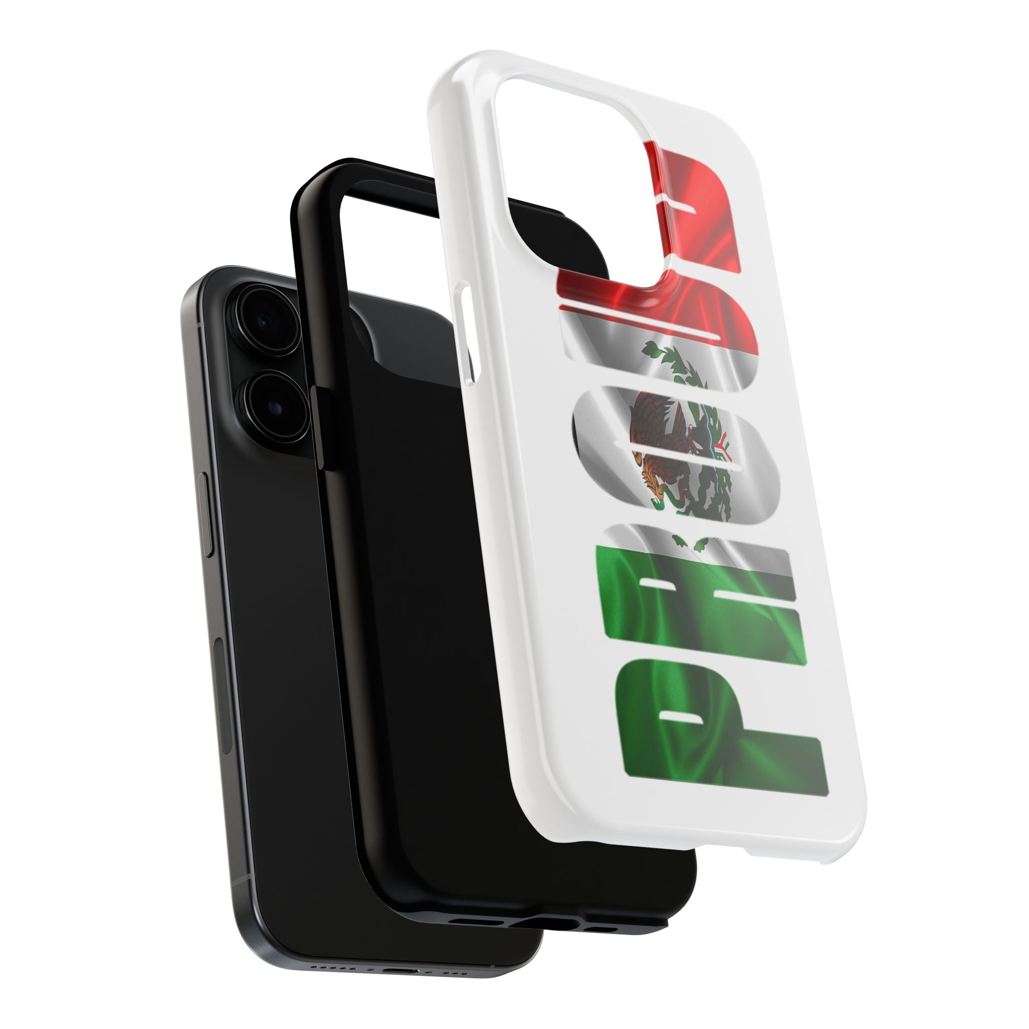 Mexico Pride Tough Phone Case — Mexican Flag Vertical 'PRIDE' Design Printify Phone Case  314 Originals