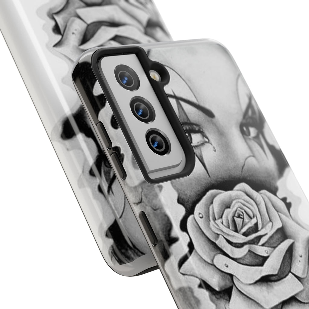 Noir Clown Face with Rose Shockproof Phone Cover - 314 Originals