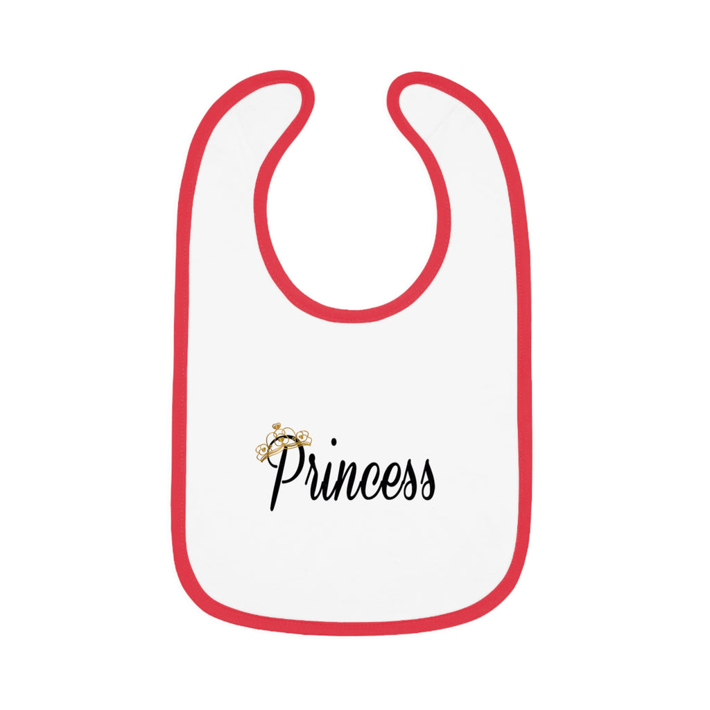 Princess Baby Bib — Contrast Trim Jersey Feeding Bib - 314 Originals