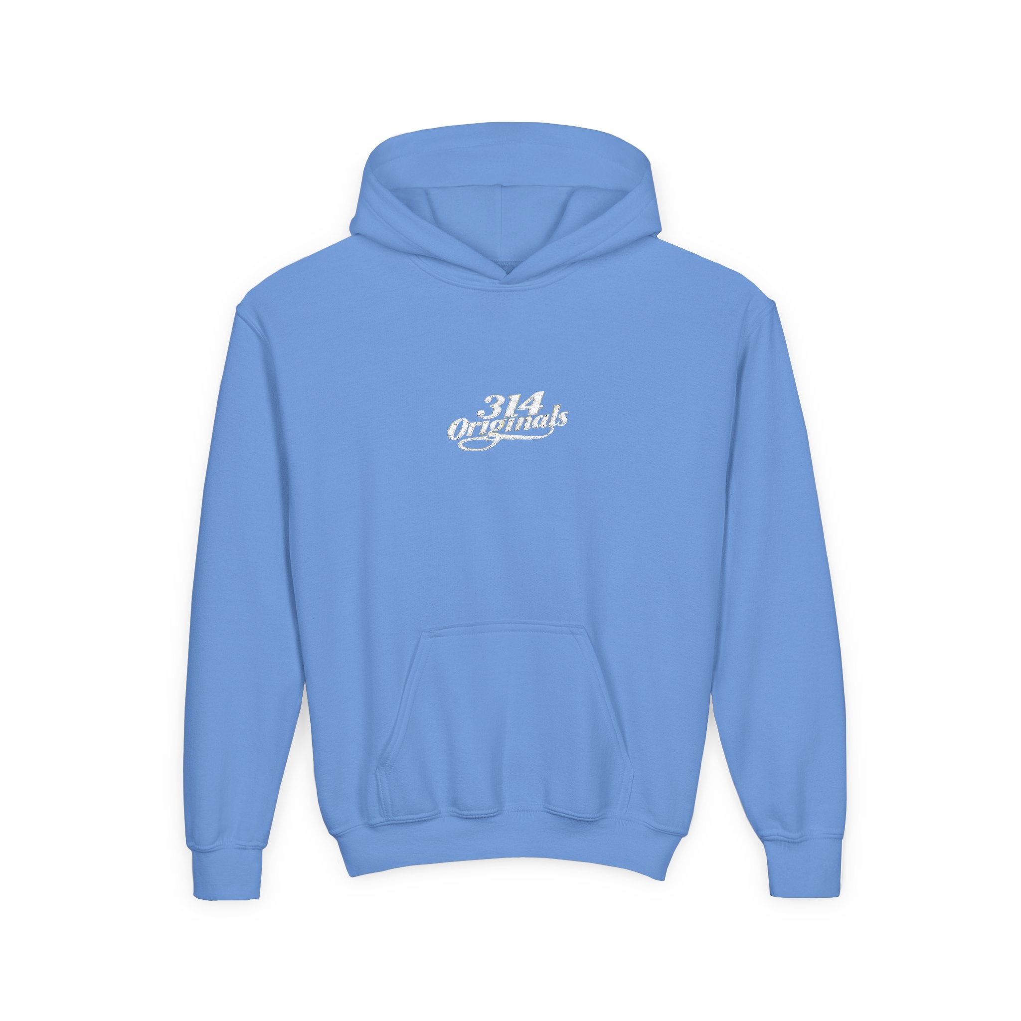 Youth Hoodie - "314 Originals" Retro Script Chest Logo - 314 Originals