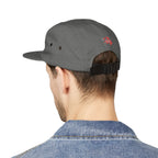 Retro Script Logo Embroidered 5-Panel Cap — - 314 Originals