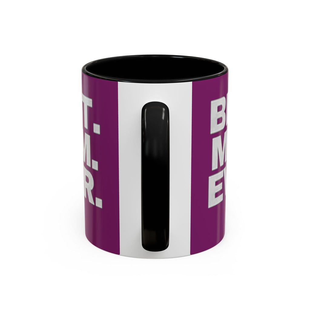 Best. Mom. Ever. Purple Accent Coffee Mug Printify Mug  314 Originals