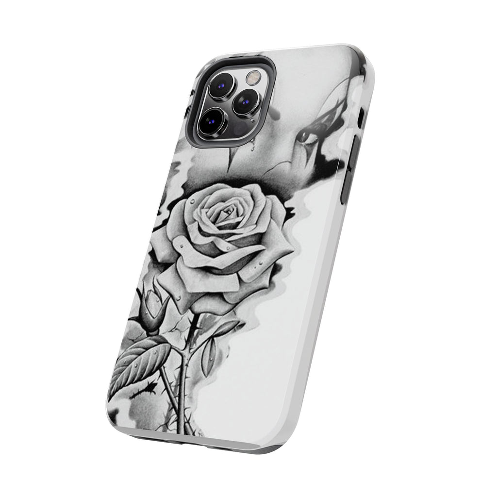 Noir Clown Face with Rose Shockproof Phone Cover - 314 Originals