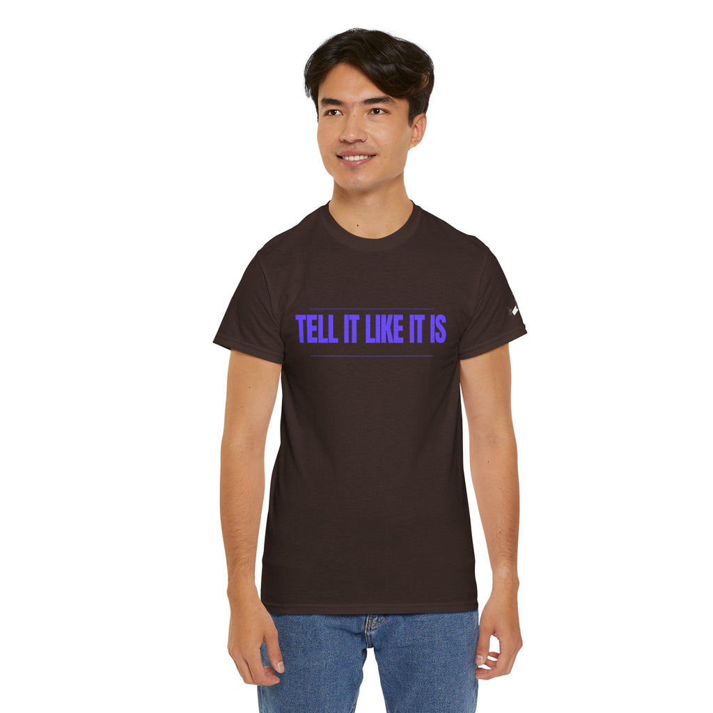 Tell It Like It Is Podcast — Bold Statement Graphic T‑Shirt ("No Scripts… No Filters… No Bullsh*t") Printify T-Shirt  314 Originals
