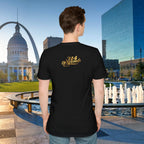 St. Louis Arch Skyline Tee — Born Hustler Front, 314 Originals Back - 314 Originals