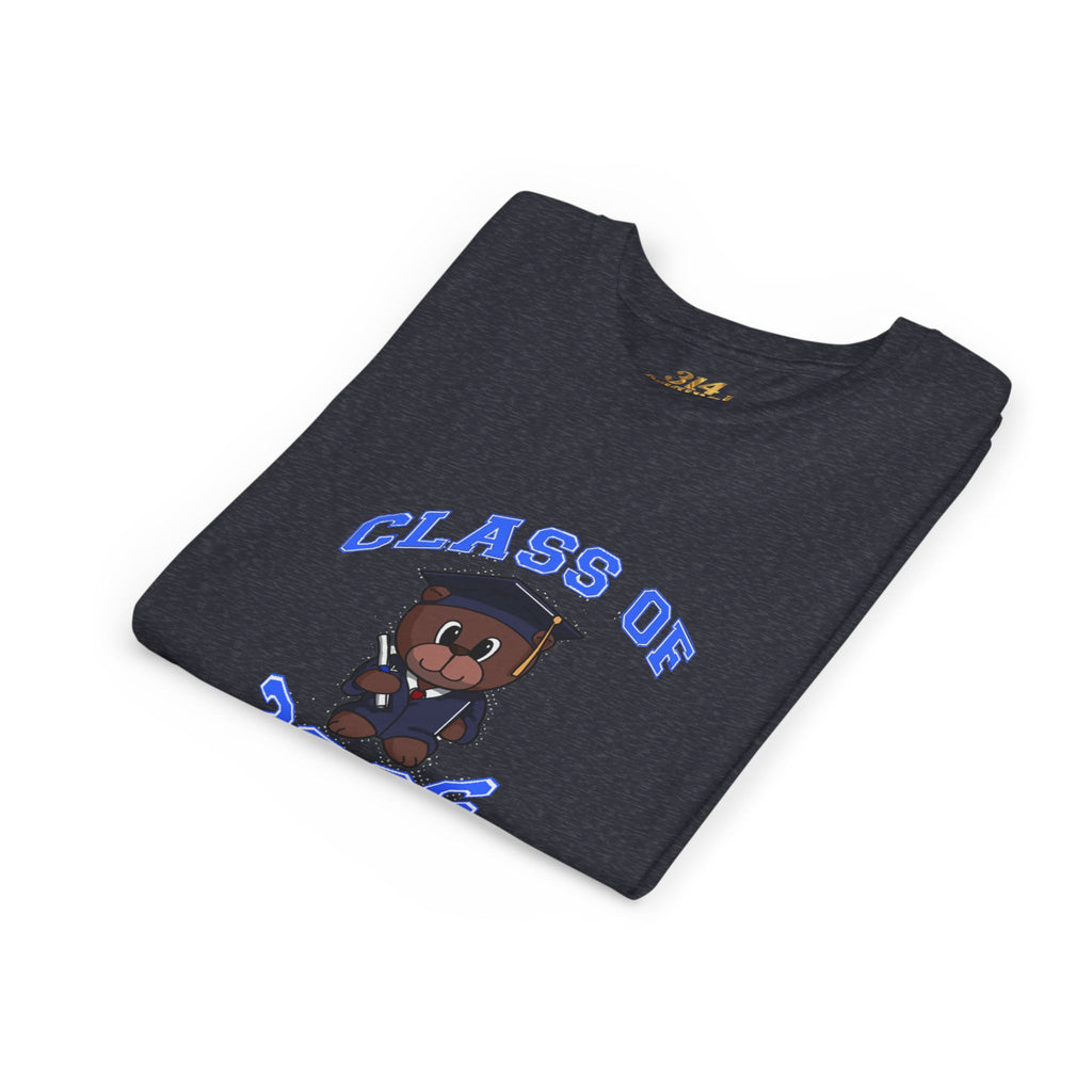 Class of 2026 Kids Graduation T‑Shirt — Cute Graduate Bear Youth Tee