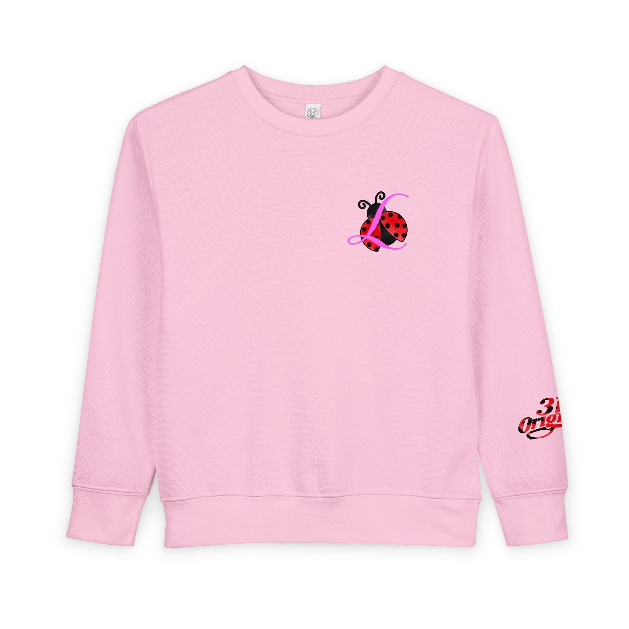 Toddler Sweatshirt — Cute Ladybug Graphic Crewneck for Kids