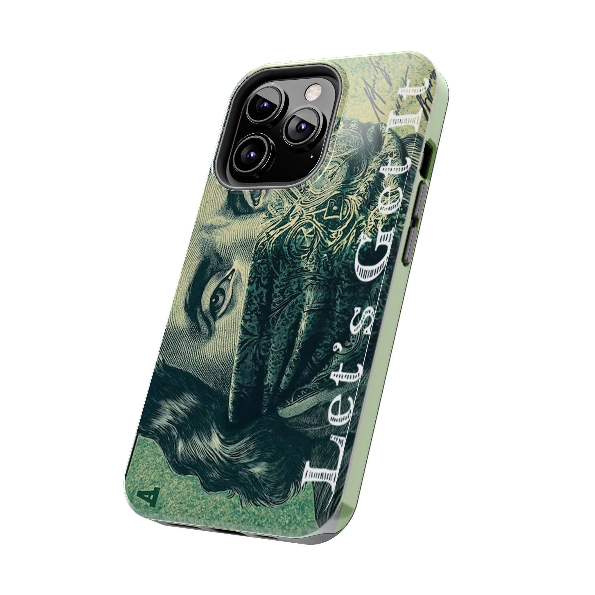 Ben Franklin "Let's Get It" Bandana Design Tough Phone Case Printify Phone Case  314 Originals