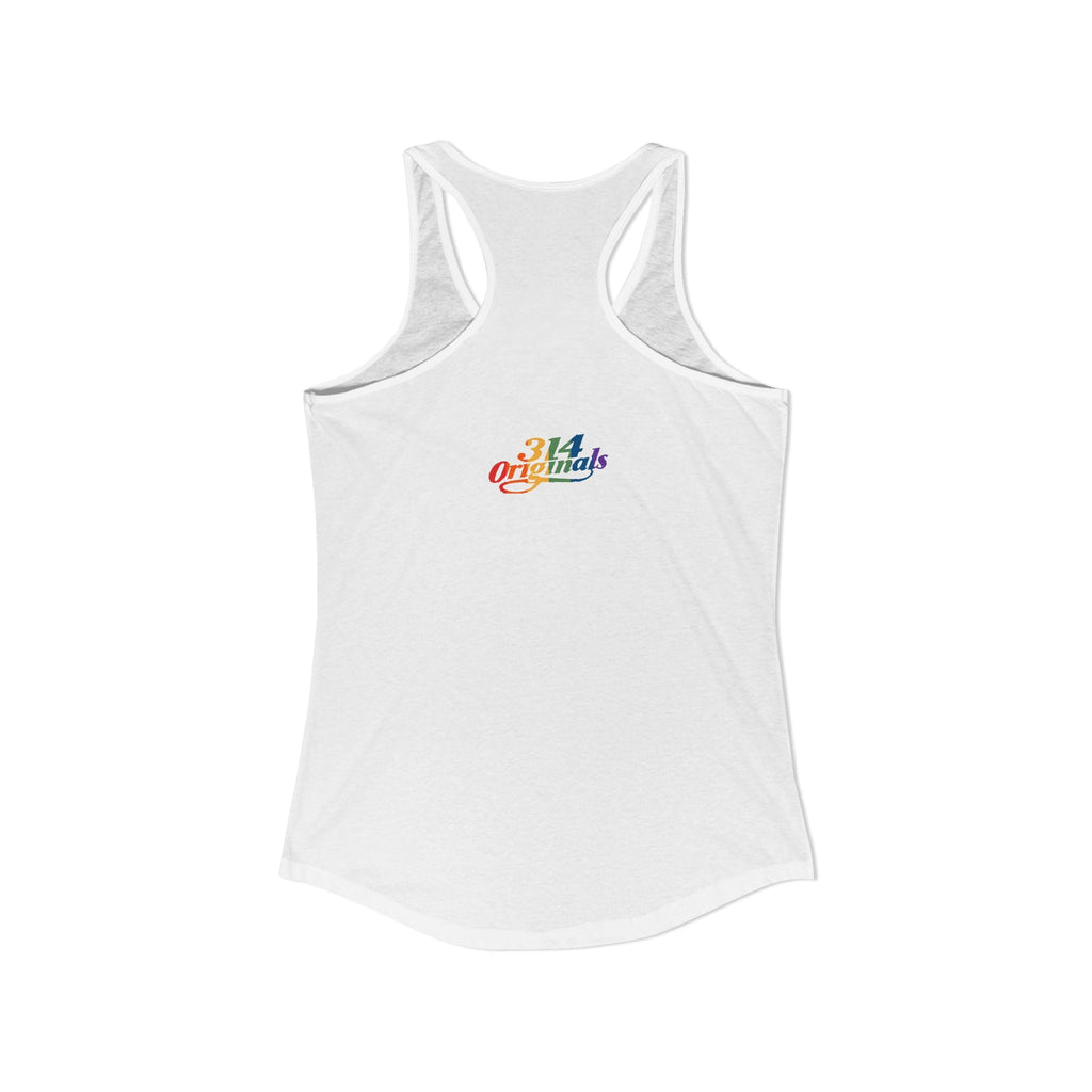 'PROUD' Women's Ideal Racerback Tank Printify Tank Top  314 Originals