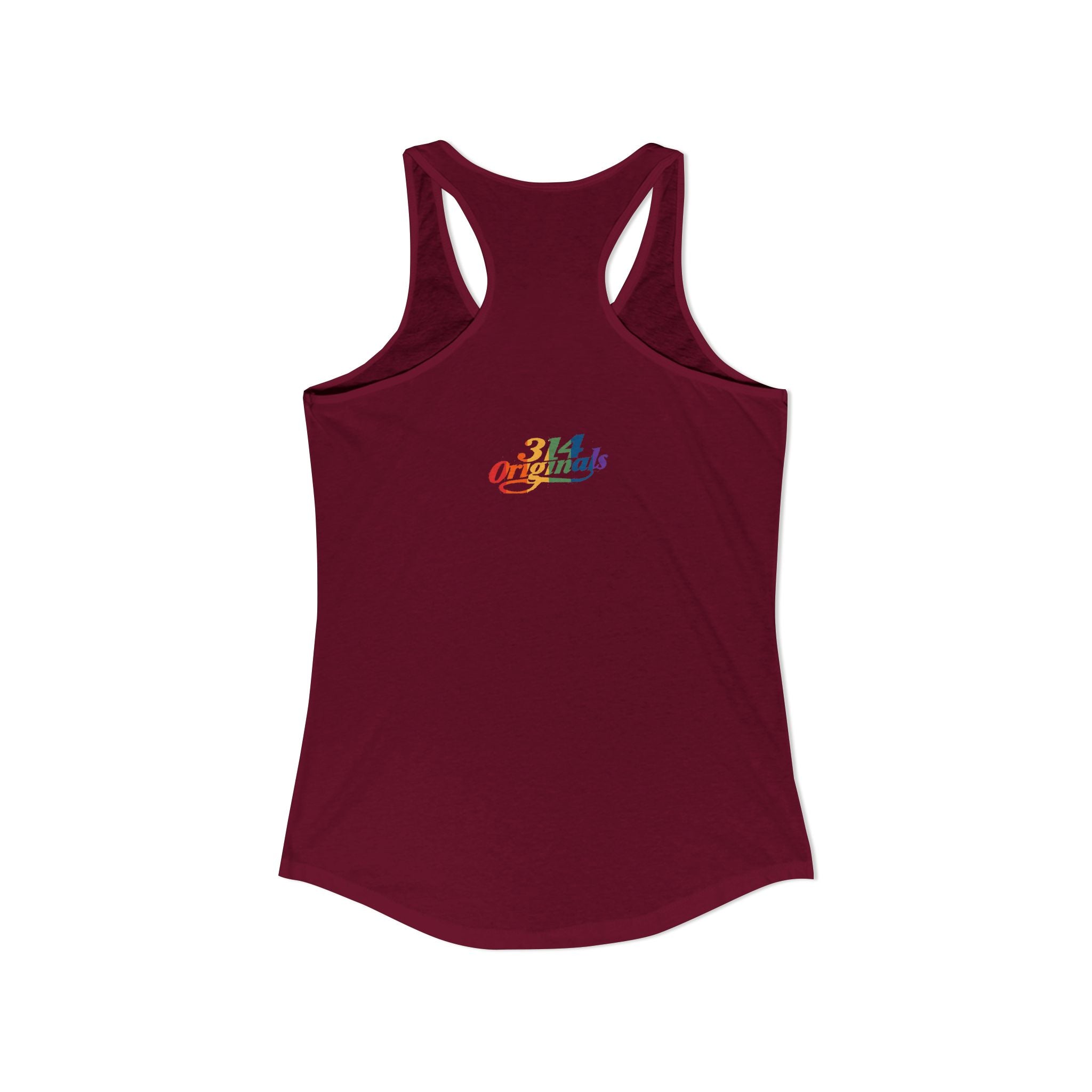 'PROUD' Women's Ideal Racerback Tank Printify Tank Top  314 Originals