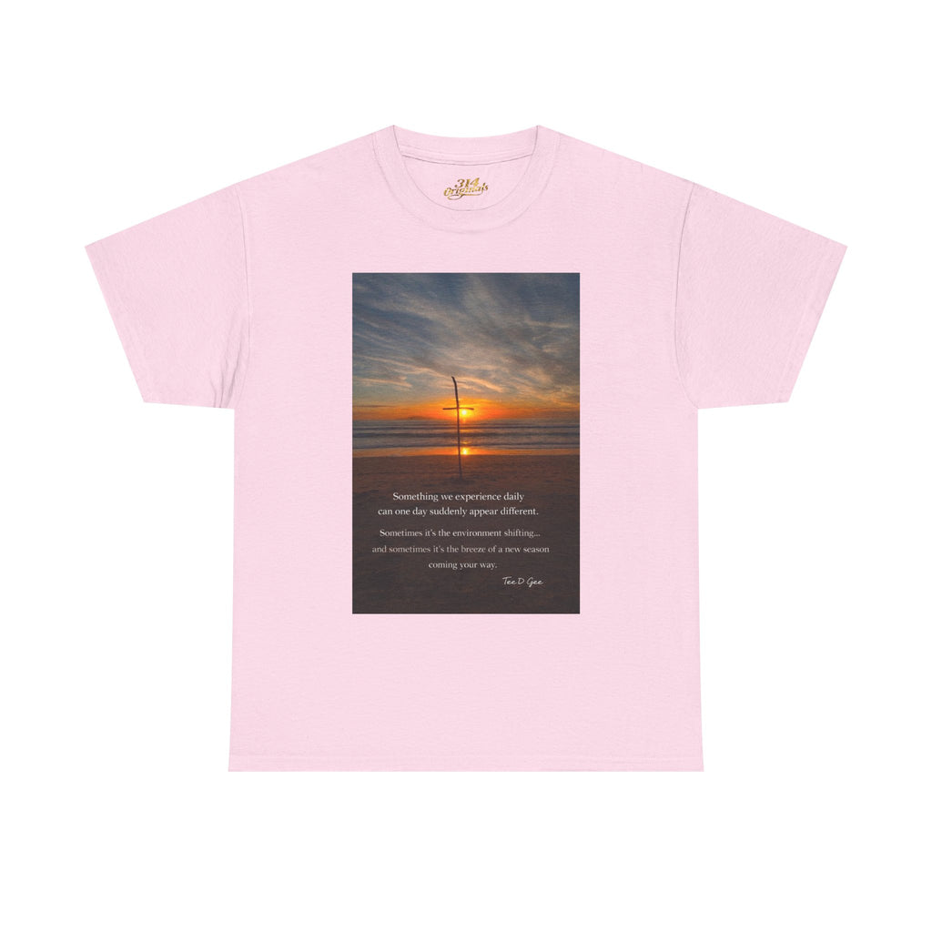 Sunset Beach Quote T‑Shirt — Inspirational Ocean Sunrise Tee - 314 Originals