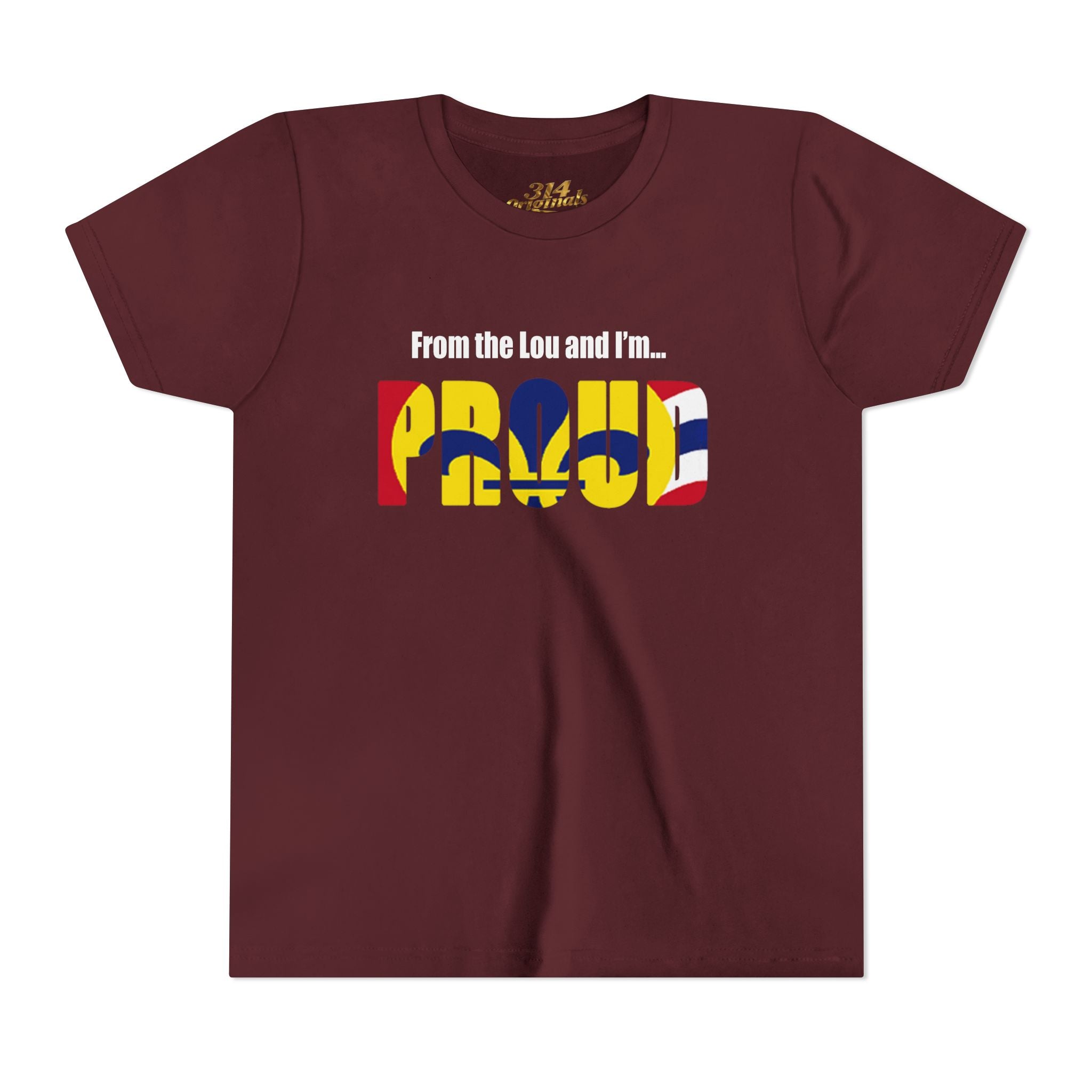 "From the Lou and I'm... Proud" St. Louis Flag Kids Shirt