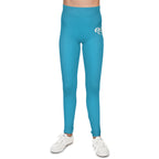 Turquoise 314 Script Kids' Printed Leggings - 314 Originals