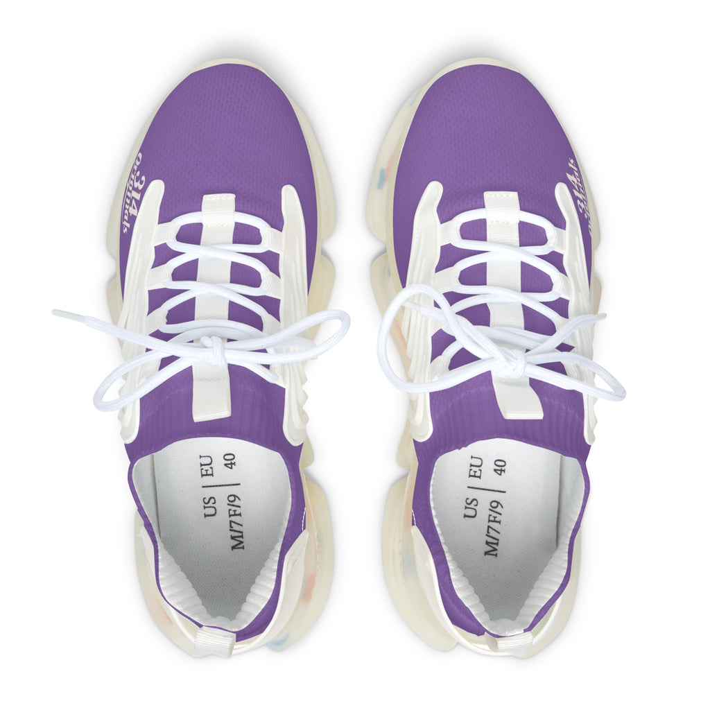 Women's Light Purple Mesh Sneakers — Lightweight Athletic Running Shoes with '314 Originals' Accent - 314 Originals
