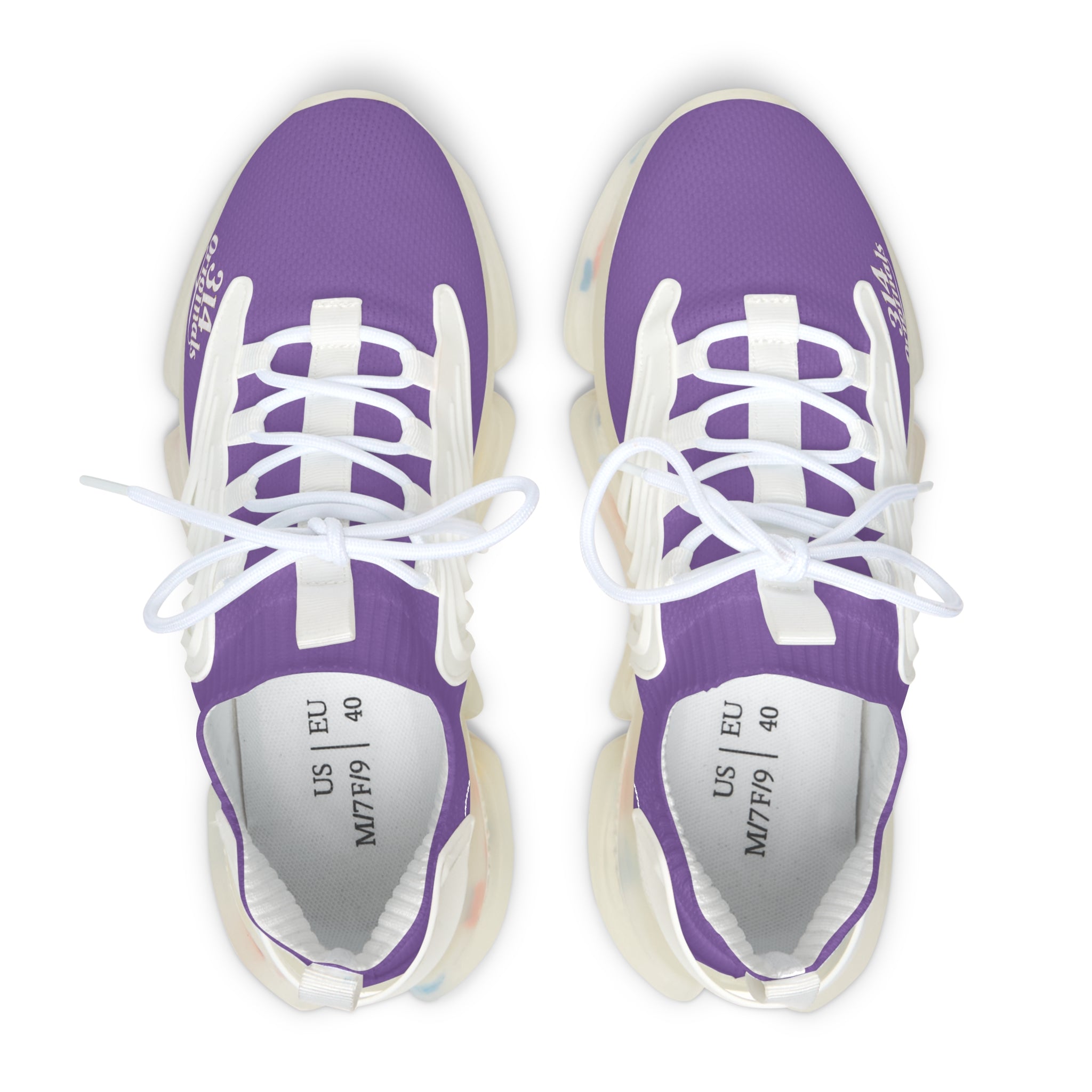 Women's Light Purple Mesh Sneakers — Lightweight Athletic Running Shoes with '314 Originals' Accent - 314 Originals