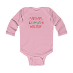 Infant Bodysuit - "Santa's Little Helper" Christmas Long Sleeve Baby Onesie - 314 Originals