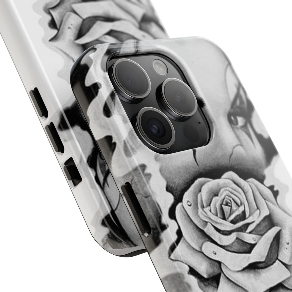 Noir Clown Face with Rose Shockproof Phone Cover - 314 Originals