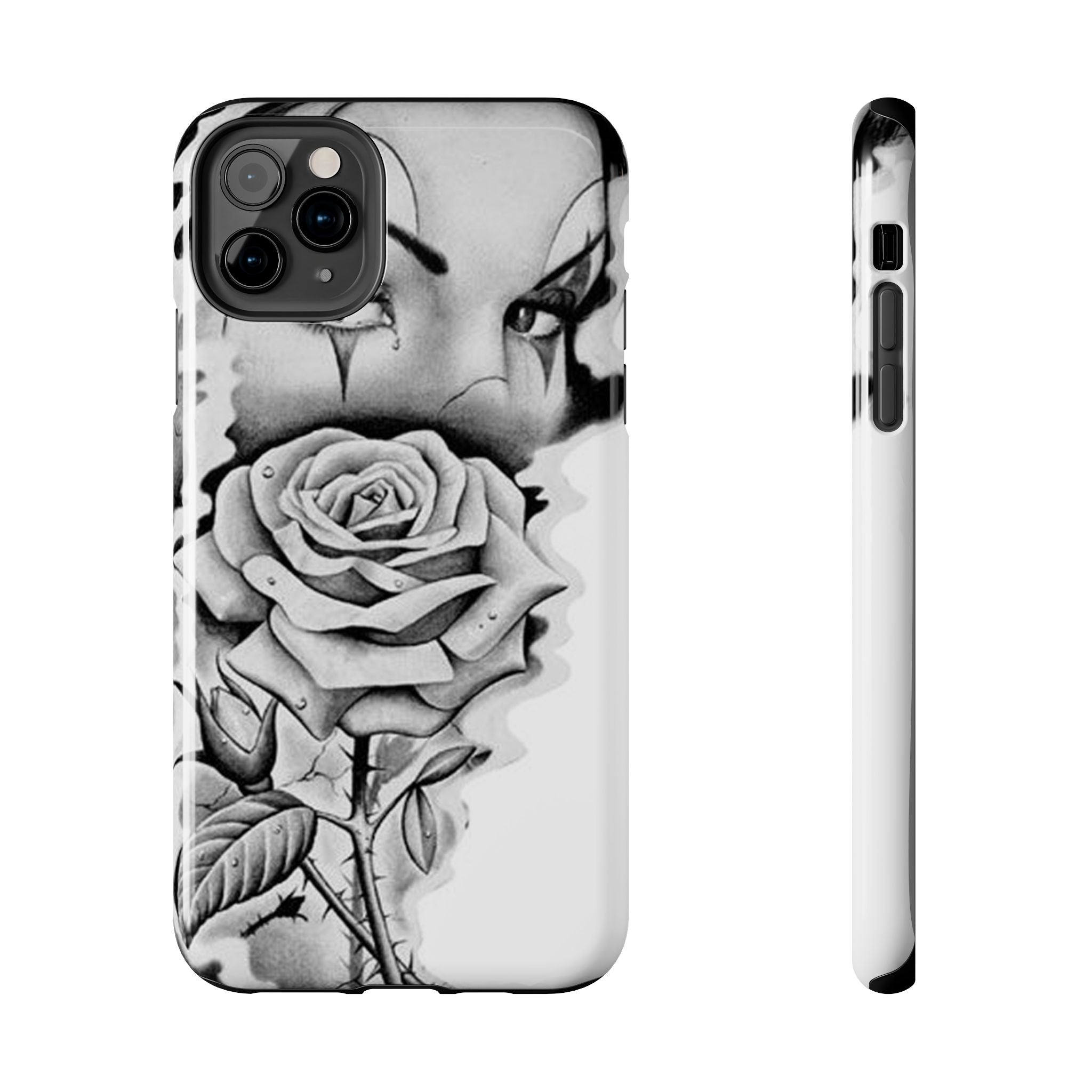 Noir Clown Face with Rose Shockproof Phone Cover - 314 Originals