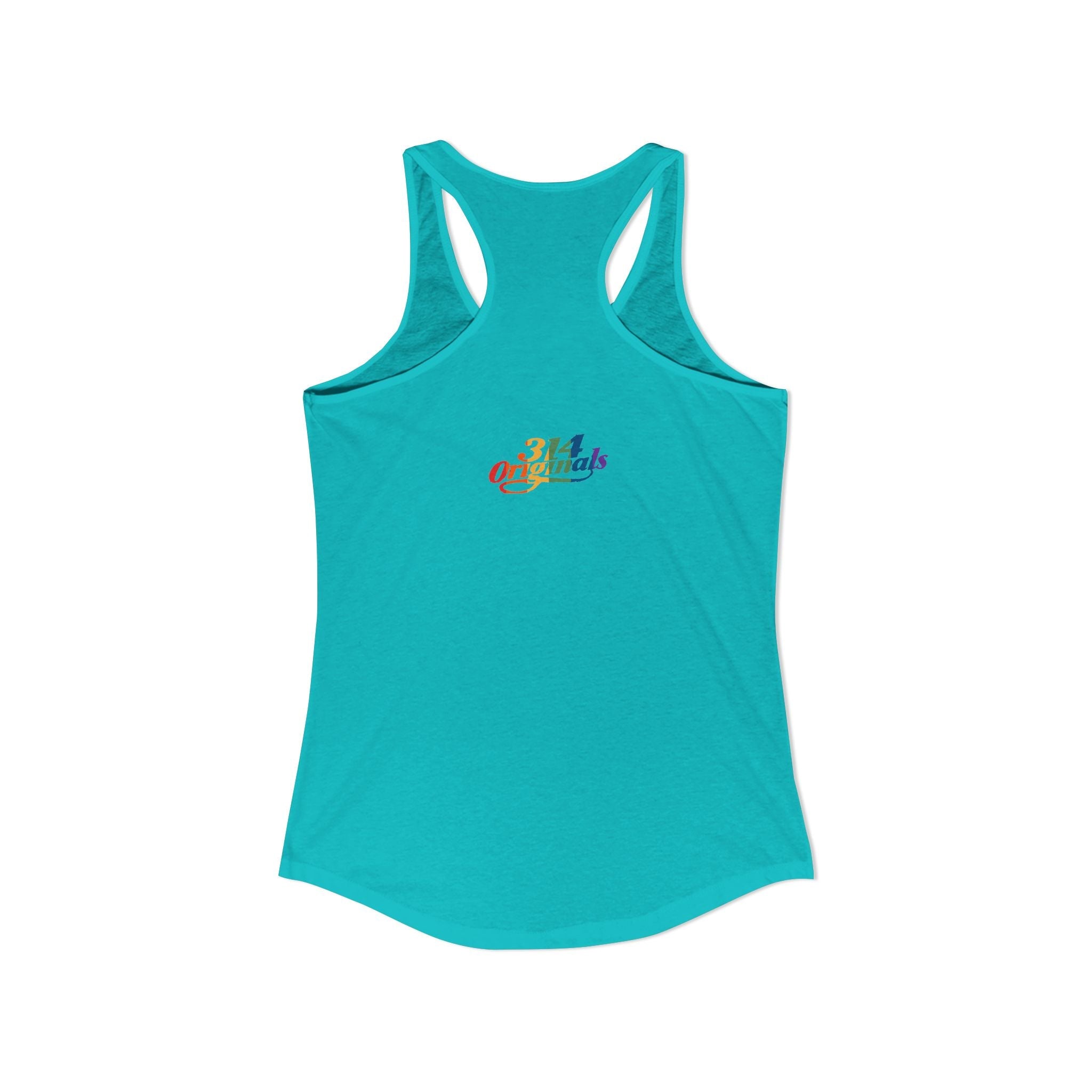 'PROUD' Women's Ideal Racerback Tank Printify Tank Top  314 Originals