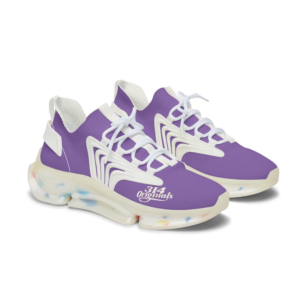 Women's Light Purple Mesh Sneakers — Lightweight Athletic Running Shoes with '314 Originals' Accent - 314 Originals