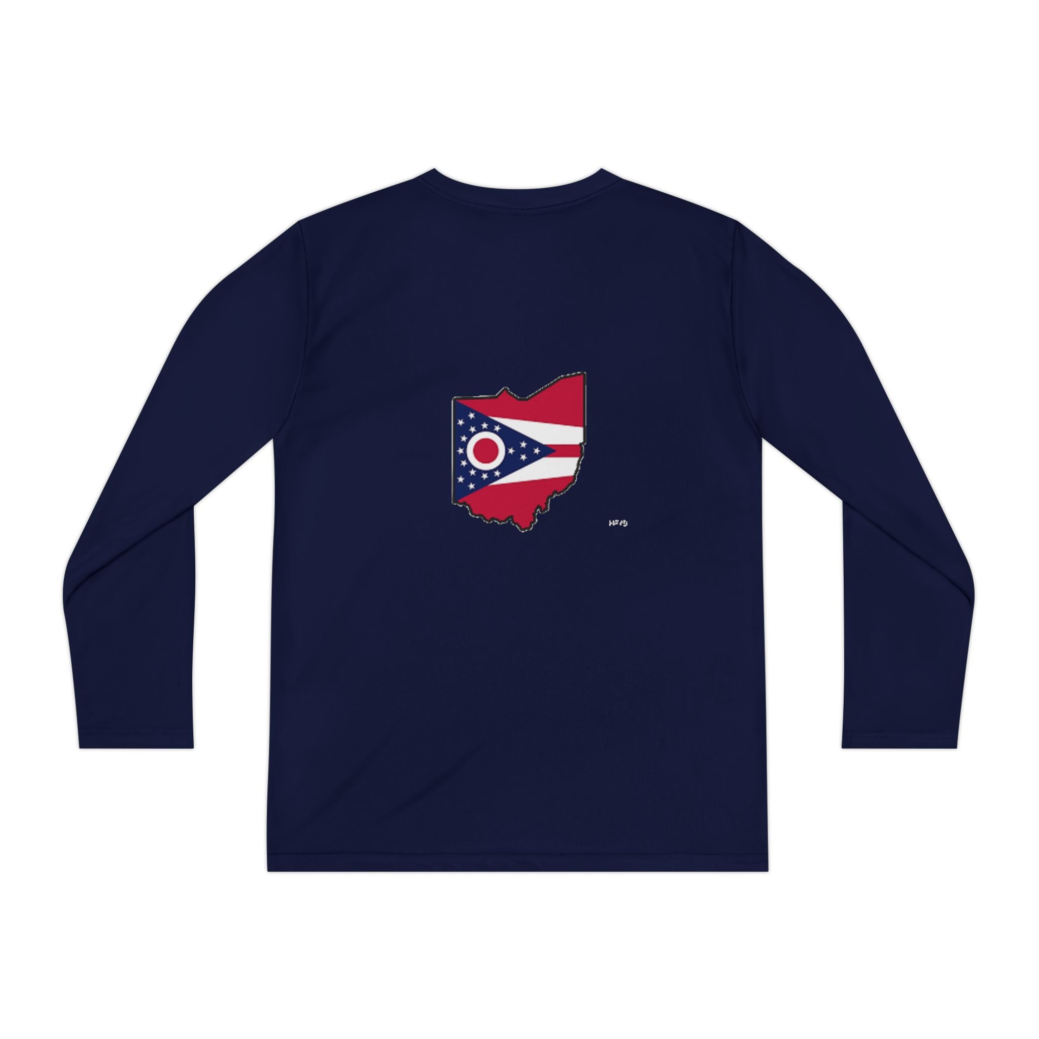 Ohio Flag Youth Long Sleeve Tee — Youngstown Text Graphic - 314 Originals