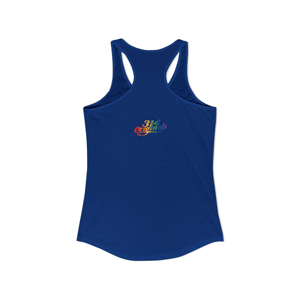 'PROUD' Women's Ideal Racerback Tank Printify Tank Top  314 Originals