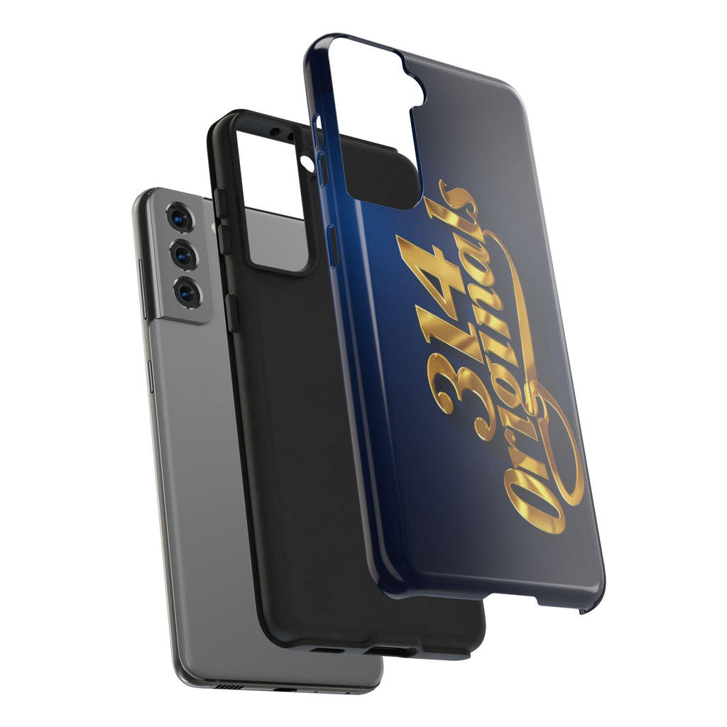 "314 Originals" Gold Script on Navy Tough Protective Case Printify Phone Case  314 Originals