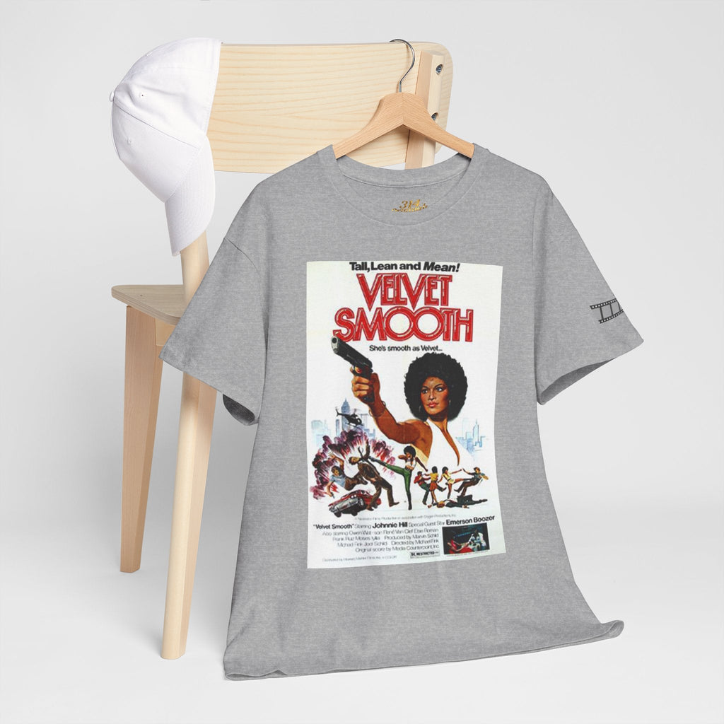 Velvet Smooth Retro Movie Poster Tee — Vintage Blaxploitation Graphic T-Shirt Printify T-Shirt  314 Originals