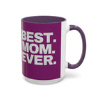 Best. Mom. Ever. Purple Accent Coffee Mug Printify Mug  314 Originals