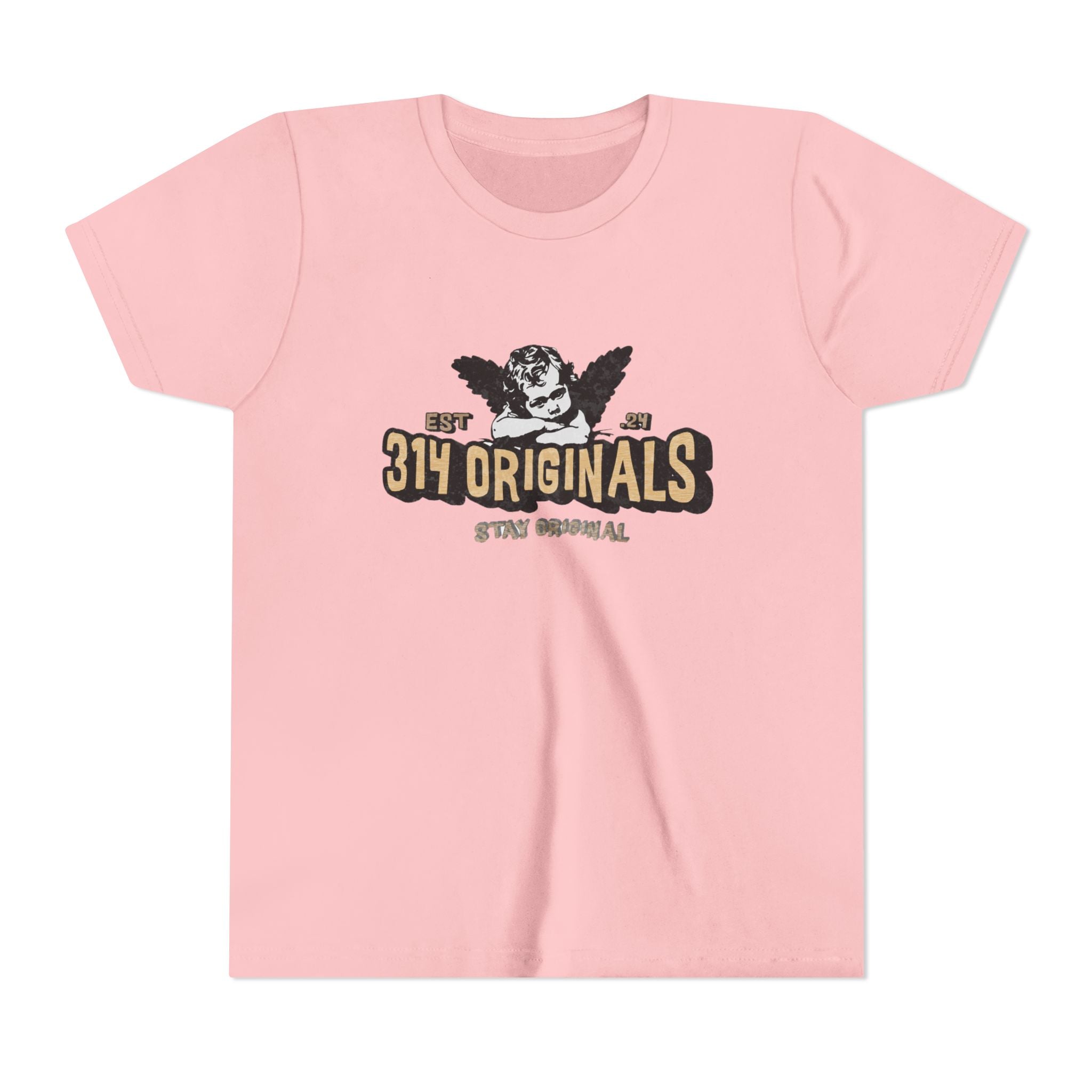 314 Originals Youth Tee - Vintage Cherub Graphic Kids T-Shirt Printify Kids clothes  314 Originals