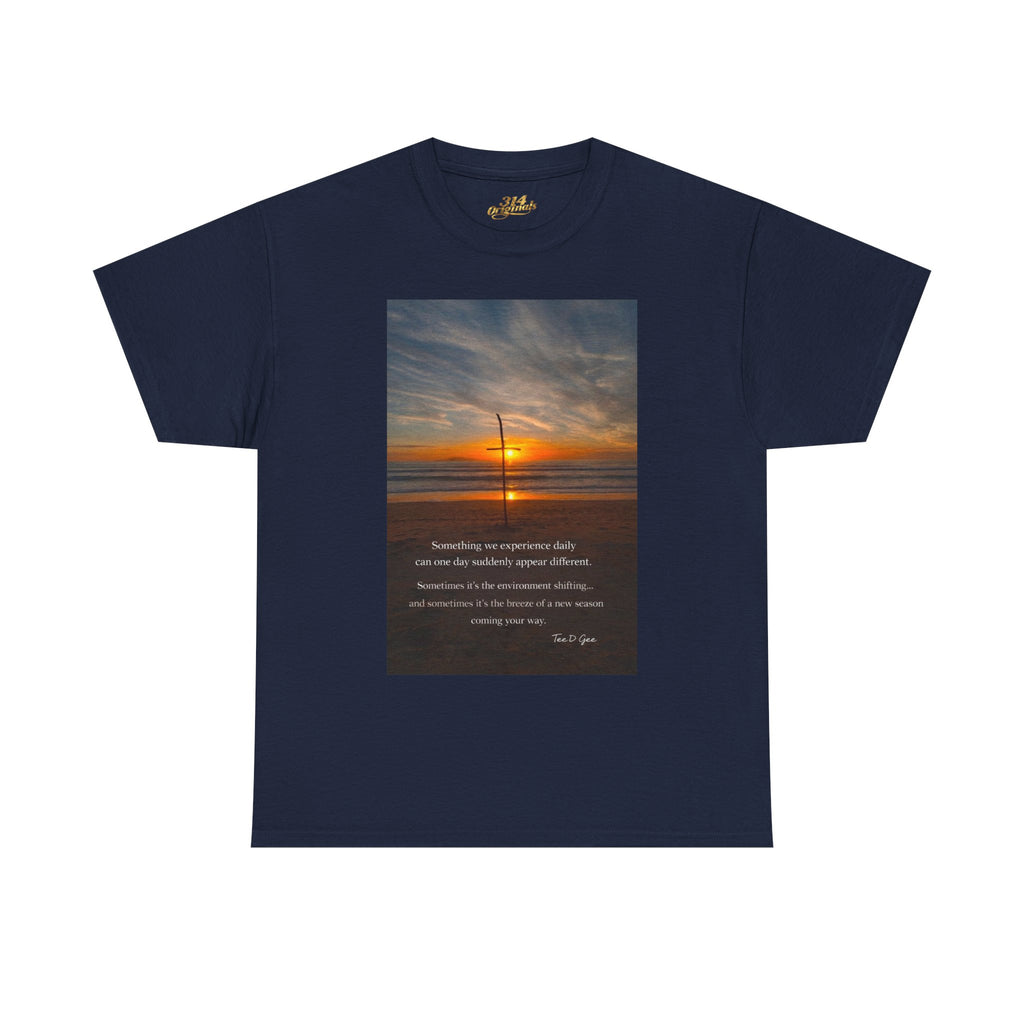 Sunset Beach Quote T‑Shirt — Inspirational Ocean Sunrise Tee - 314 Originals