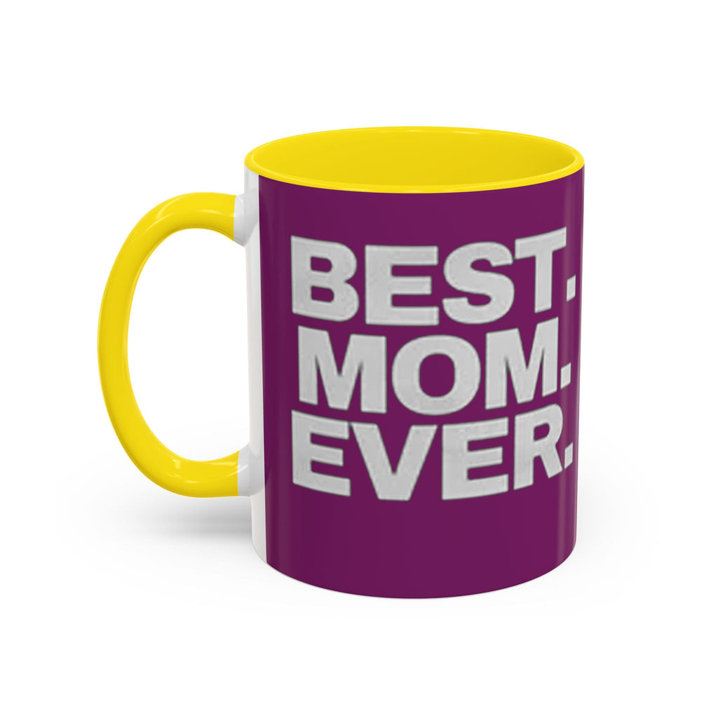 Best. Mom. Ever. Purple Accent Coffee Mug Printify Mug  314 Originals