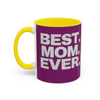 Best. Mom. Ever. Purple Accent Coffee Mug Printify Mug  314 Originals