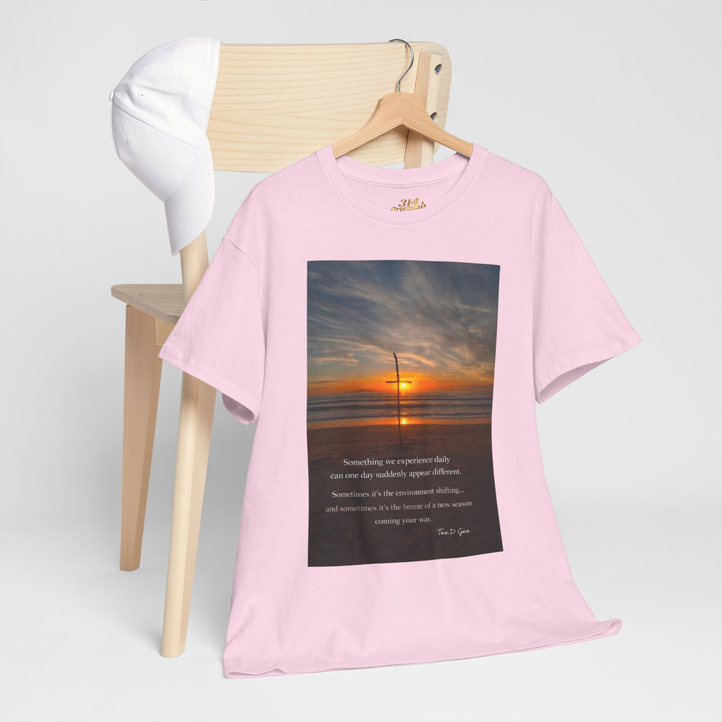 Sunset Beach Quote T‑Shirt — Inspirational Ocean Sunrise Tee - 314 Originals