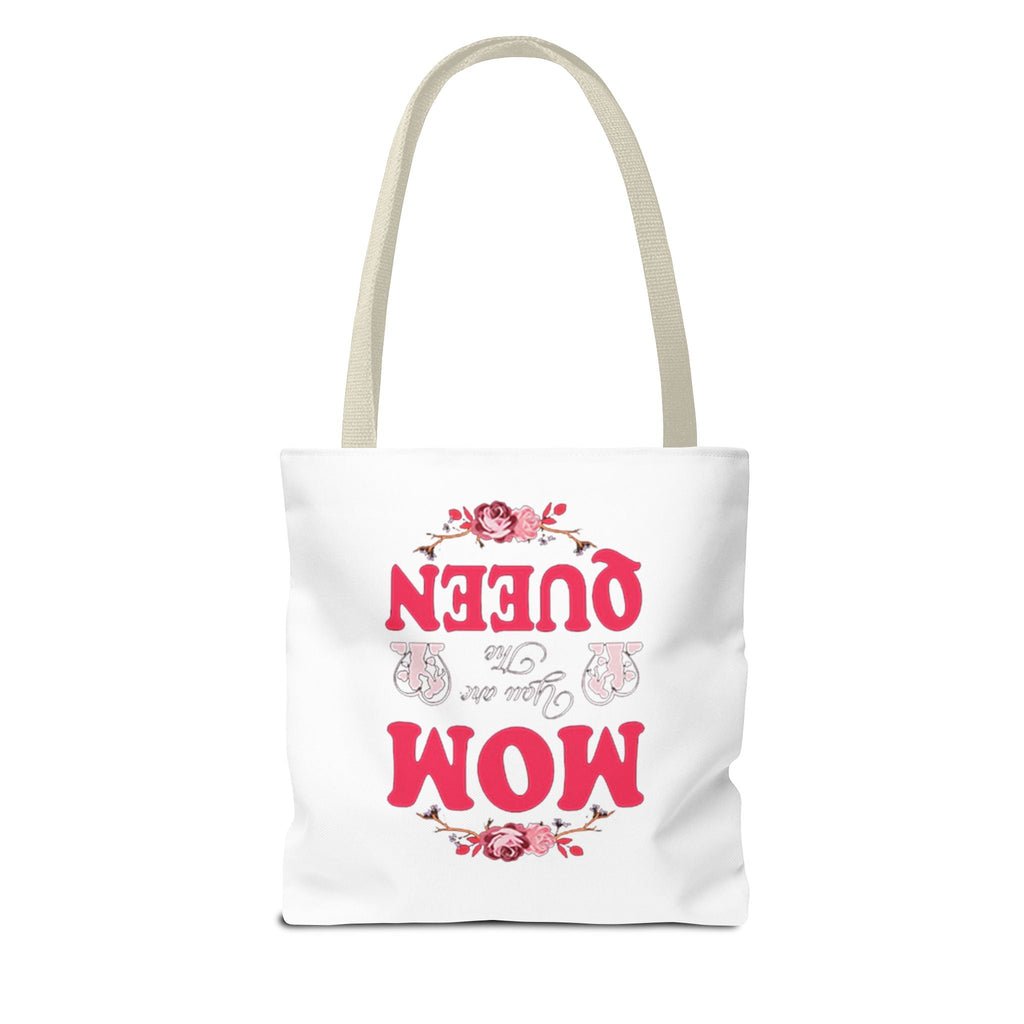 "Mom You're the Queen" Floral Mother's Day Tote Bag Printify Bags  314 Originals