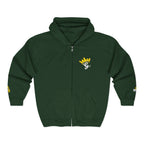 King's Gear Zip Hoodie — Full‑Zip with Gold Crown Emblem - 314 Originals