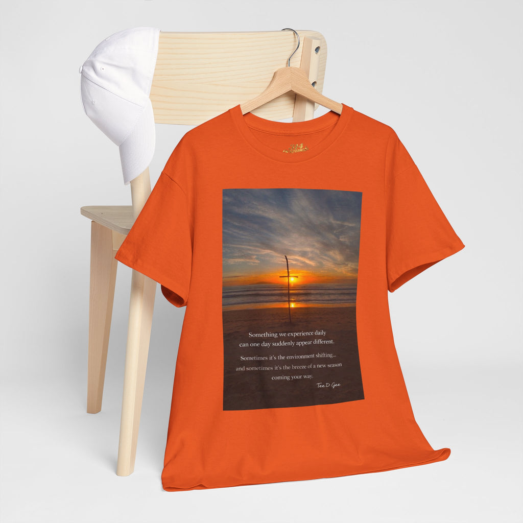 Sunset Beach Quote T‑Shirt — Inspirational Ocean Sunrise Tee - 314 Originals
