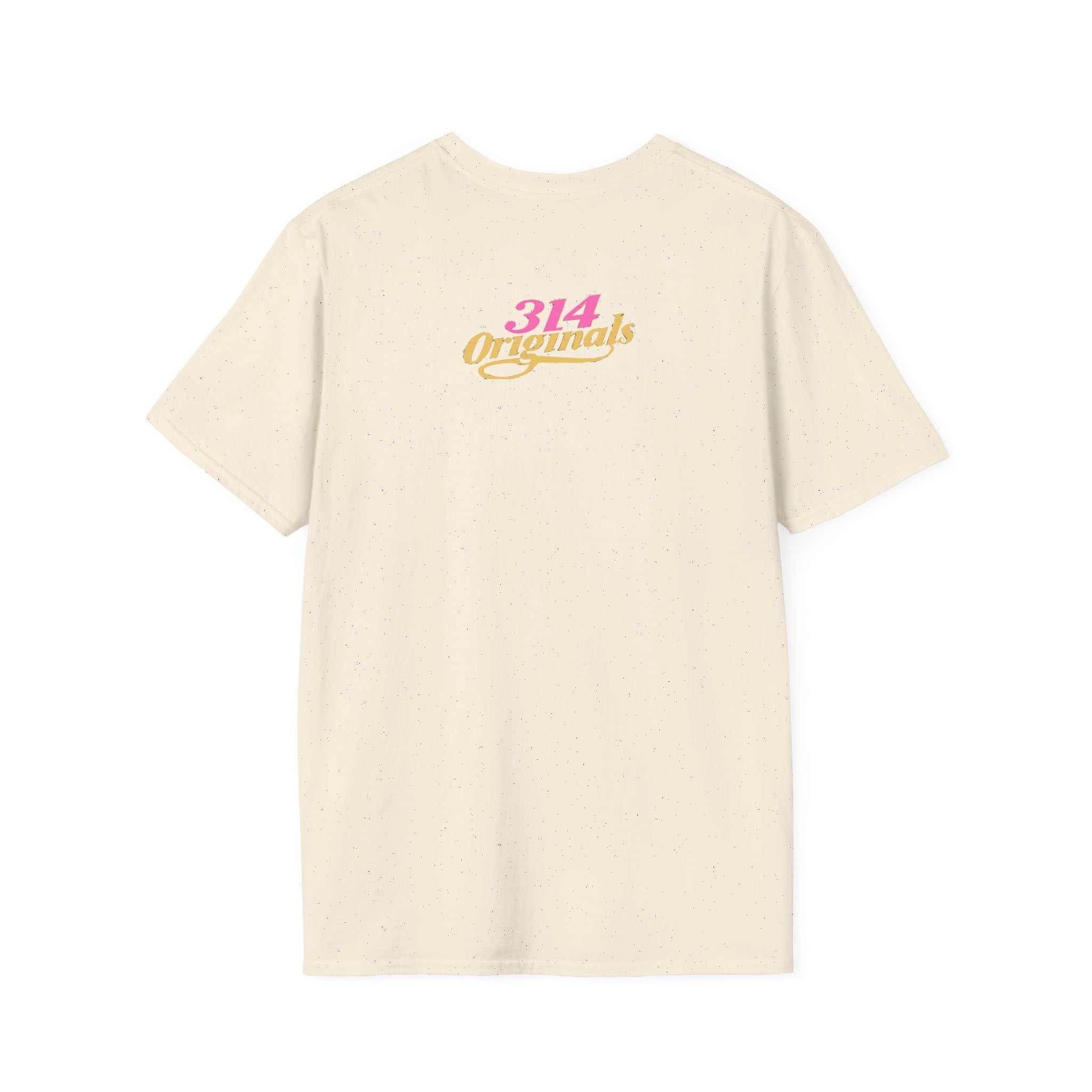Queen Q Crown T‑Shirt — Pink & Gold Heart Logo Tee