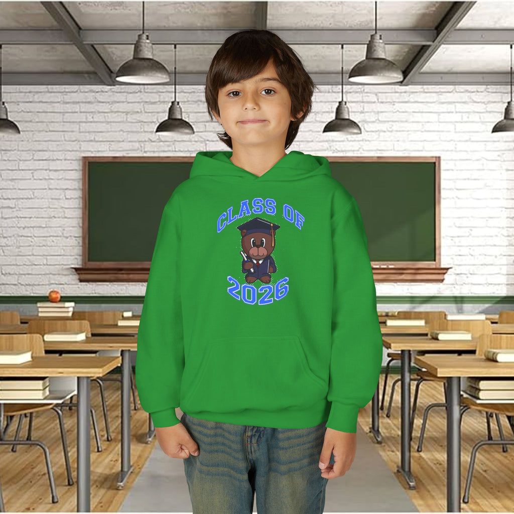 Youth Hoodie - 'Class of 2026' Graduation Bear Hoodie with '314 Originals' Back Print
