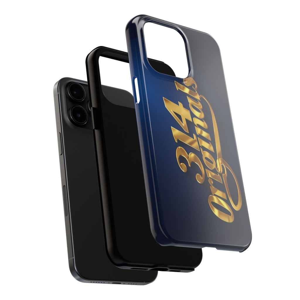 "314 Originals" Gold Script on Navy Tough Protective Case Printify Phone Case  314 Originals