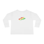 “Mom’s Favorite Kid” Toddler Long Sleeve Tee —  Colorful Rasta Kids Shirt - 314 Originals